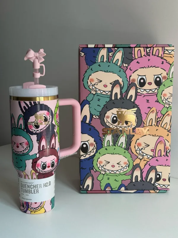 Labubu Limited Edition In-Car Insulated Cup 40 OZ with Colorful Premium Gift Box - Image 3
