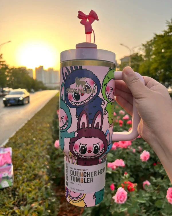 Labubu Limited Edition In-Car Insulated Cup 40 OZ with Colorful Premium Gift Box - Image 4