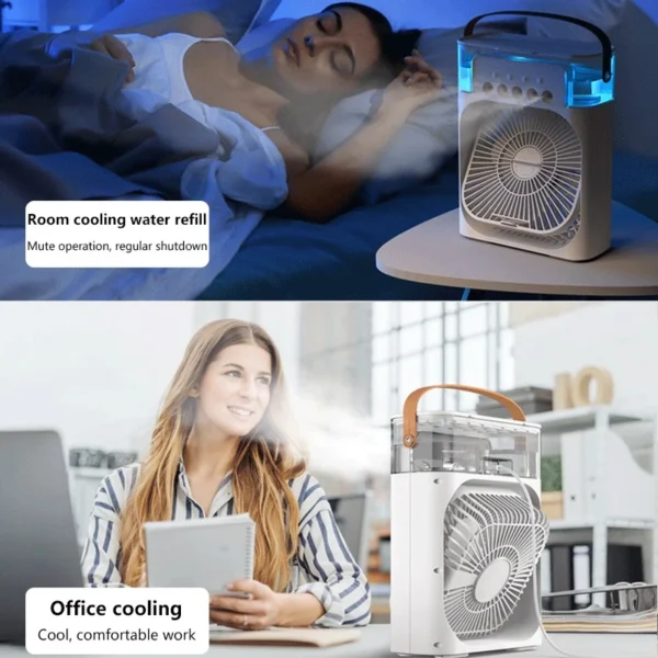 ⏰Today Olny RM 5.9⏰Portable USB Mini Aircond, Air Cooler, Mist Fan, Kipas Penyejuk Mini Meja - Image 9