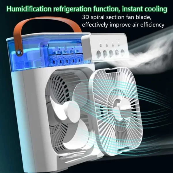 ⏰Today Olny RM 5.9⏰Portable USB Mini Aircond, Air Cooler, Mist Fan, Kipas Penyejuk Mini Meja - Image 4