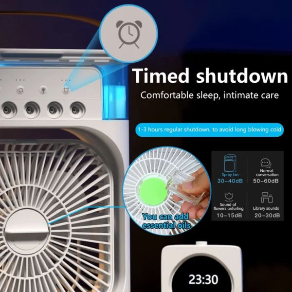 ⏰Today Olny RM 5.9⏰Portable USB Mini Aircond, Air Cooler, Mist Fan, Kipas Penyejuk Mini Meja - Image 7